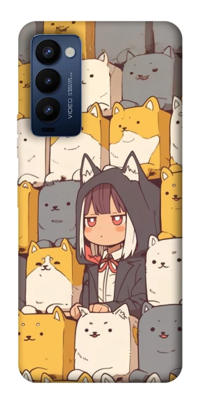 Чехол на TECNO Camon 18 Pro Like a cat фото 1 из 1