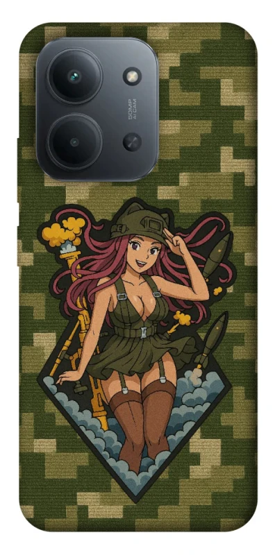 Чохол на Xiaomi Redmi 15C (EU) Military Waifu фото 1 з 1
