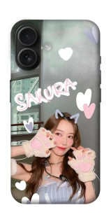 Чехол на Apple iPhone 16 Sakura - LE SSERAFIM фото 1 из 1