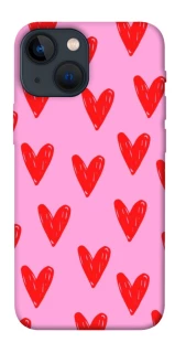 Чехол на Apple iPhone 13 mini (5.4") Red hearts 2 фото 1 из 1
