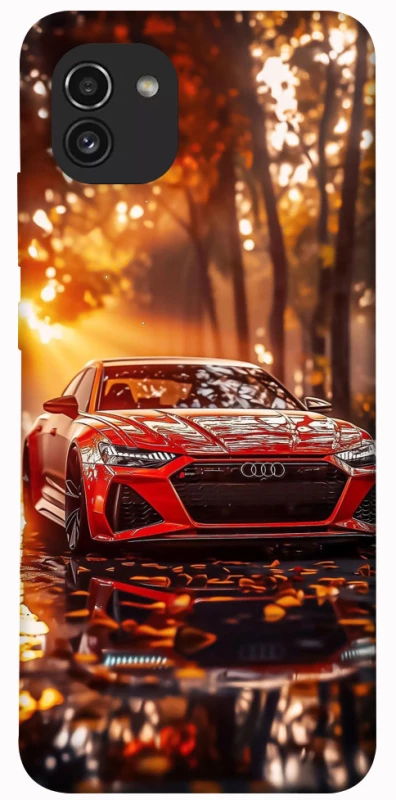 Чехол на Samsung Galaxy A03 Audi at sunset фото 1 из 1