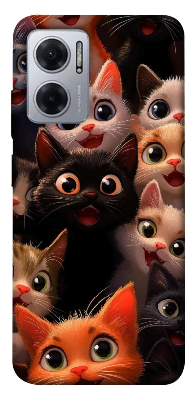 Чохол на Xiaomi Redmi Note 11E happy cats фото 1 з 1