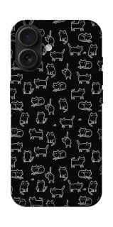 Чохол на Apple iPhone 16 Black Cats фото 1 Чохол на Apple iPhone 16 Black Cats фото 1 з 1