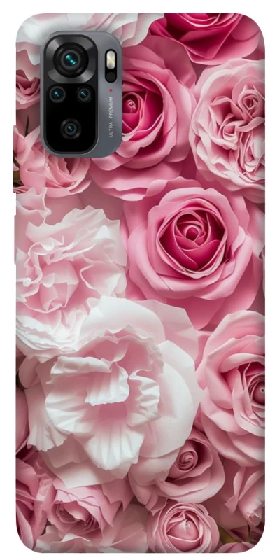 Чехол на Xiaomi Redmi Note 10 / Note 10s Розовые цветы фото 1 из 1