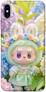 Чехол на Apple iPhone X (5.8") Labubu & Flowers ver.2 фото 1 из 1