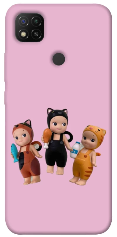 Чохол на Xiaomi Redmi 9C Cat Cafe Trio фото 1 з 1