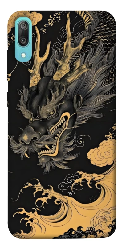 Чохол на Huawei Y6 Pro (2019) gold dragon фото 1 з 1