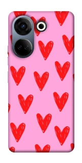 Чехол на TECNO Camon 20 Pro (CK7n) Red hearts 2 фото 1 из 1