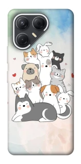 Чехол на TECNO Pova 7 Funny Pets ver.2 фото 1 из 1