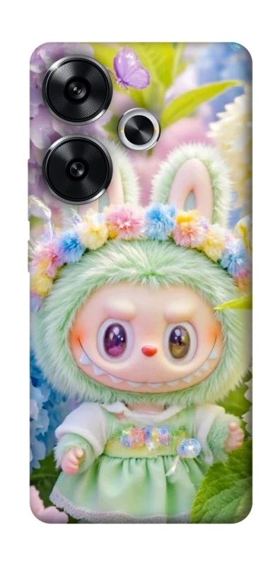 Чохол на Xiaomi Poco F6 Labubu & Flowers ver.2 фото 1 з 1