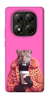 Чехол на Xiaomi Poco X7 Леопард с кофе фото 1 из 1