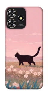 Чехол на ZTE Blade A73 4G cat on a field фото 1 из 1