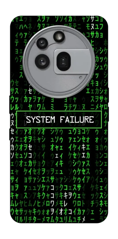 Чехол на Nothing Phone (3a) Pro Matrix system failure фото 1 Чехол на Nothing Phone (3a) Pro Matrix system failure фото 1 из 1