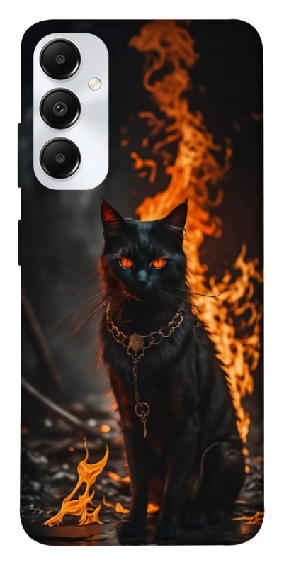 Чехол на Samsung Galaxy A05s Огненный кот фото 1 из 1