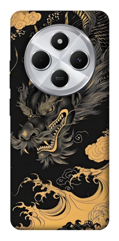 Чохол на Xiaomi Redmi 14C / Poco C75 gold dragon фото 1 з 1