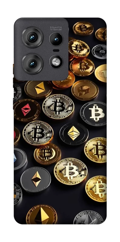 Чехол на Motorola Edge 50 Pro Many coins фото 1 из 1