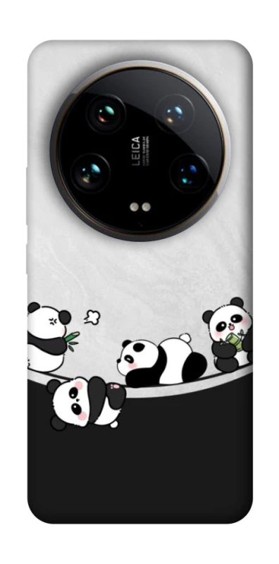Чехол на Xiaomi 14 Ultra Four pandas фото 1 из 1