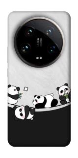Чохол на Xiaomi 14 Ultra Four pandas фото 1 з 1
