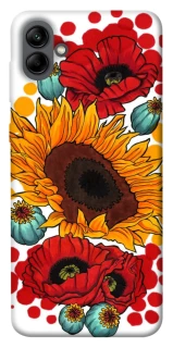 Чехол на Samsung Galaxy A04 Подсолнечники и маки фото 1 из 1