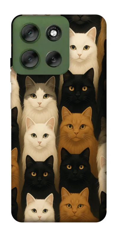 Чохол на Motorola Moto G56 5G Colorful Cat Collage фото 1 Чохол на Motorola Moto G56 5G Colorful Cat Collage фото 1 з 1
