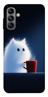 Чохол на Samsung Galaxy A04s Чохол кіт з кавою фото 1 з 1