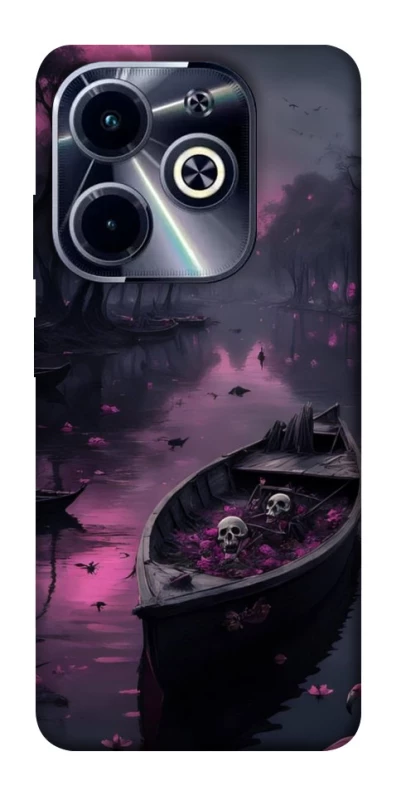 Чехол на Infinix Hot 40i Boat and flamingo фото 1 из 1