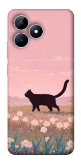 Чехол на Realme Note 50 5G cat on a field фото 1 из 1