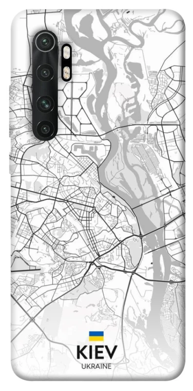 Чохол на Xiaomi Mi Note 10 Lite Kiev white map фото 1 з 1
