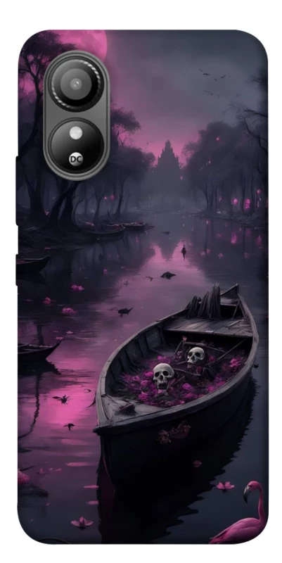 Чохол на ZTE Blade L220 Boat and flamingo фото 1 з 1