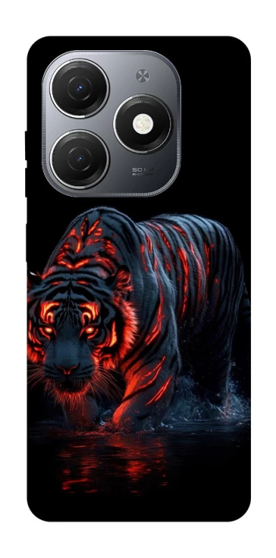 Чохол на TECNO Spark 20 fire tiger фото 1 з 1