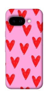 Чехол на Google Pixel 9a Red hearts 2 фото 1 Чехол на Google Pixel 9a Red hearts 2 фото 1 из 1