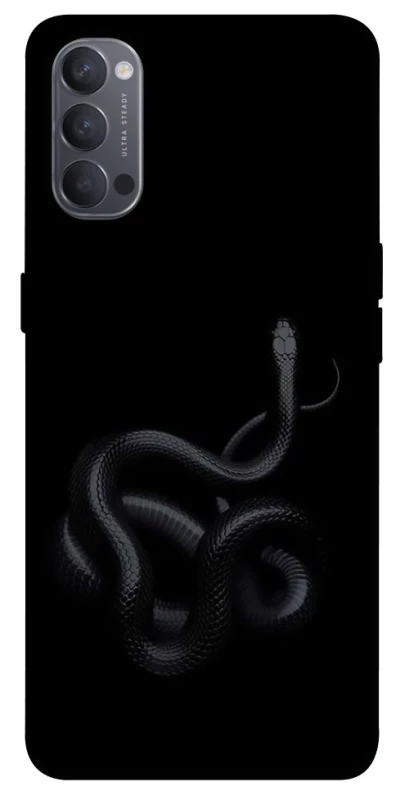 Чехол на Oppo Reno 4 Black snake фото 1 из 1