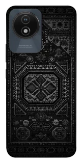 Чехол на Vivo Y02 Черный ковер фото 1 из 1