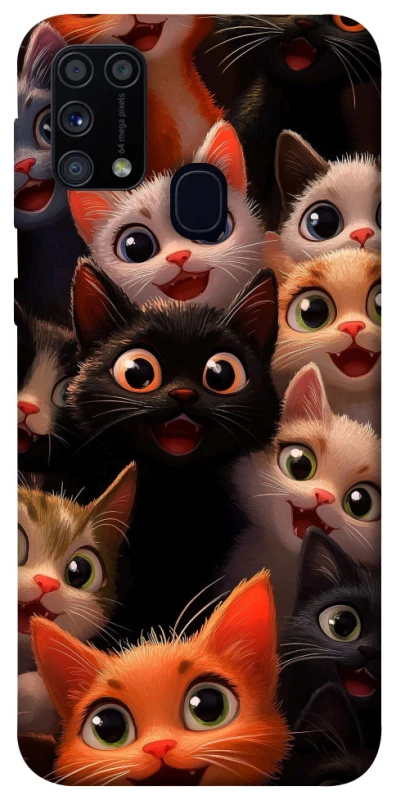 Чохол на Samsung Galaxy M31 happy cats фото 1 з 1