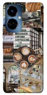 Чохол на TECNO Camon 19 Pro Coffee collage ver.5 фото 1 з 1