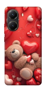 Чехол на Xiaomi Poco X7 Pro bear in hearts фото 1 из 1