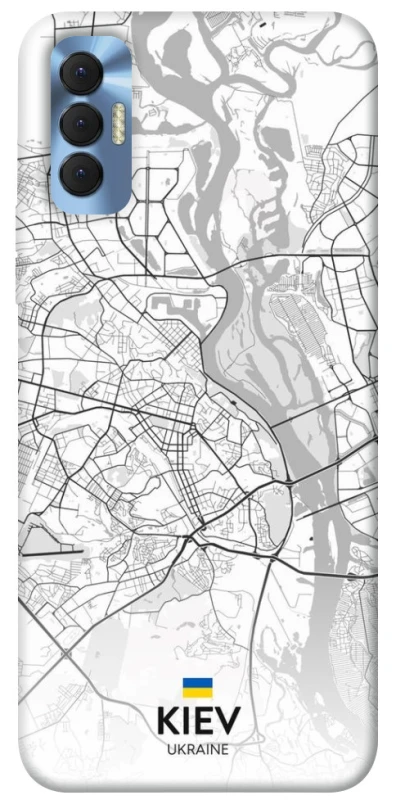 Чохол на TECNO Spark 8P Kiev white map фото 1 з 1