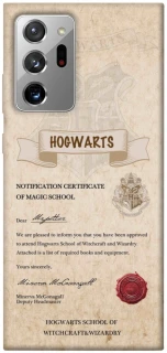 Чохол на Samsung Galaxy Note 20 Ultra The Hogwarts acceptance letter фото 1 з 1