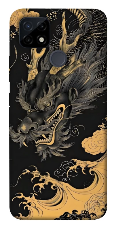 Чехол на Realme C12 gold dragon фото 1 из 1