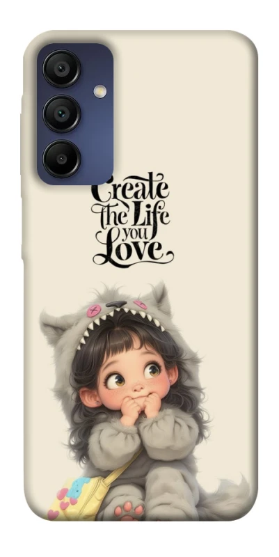 Чохол на Samsung Galaxy A15 4G/5G Create the life you love фото 1 з 1