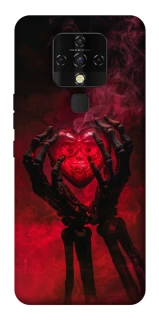 Чехол на TECNO Camon 16 SE Heart in the hands of a skeleton фото 1 из 1