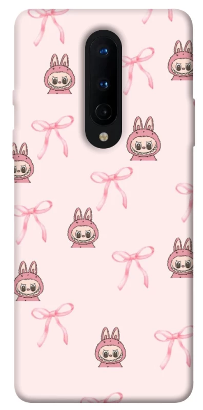 Чохол на OnePlus 8 Pink bows and Labubus фото 1 з 1