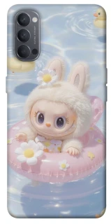 Чехол на Oppo Reno 4 Labubu swimming фото 1 из 1