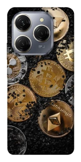 Чехол на TECNO Spark 20 Pro Many coins v2 фото 1 из 1