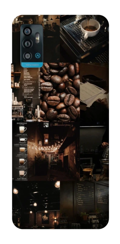Чехол на ZTE Blade A71 Coffee collage ver.1 фото 1 из 1