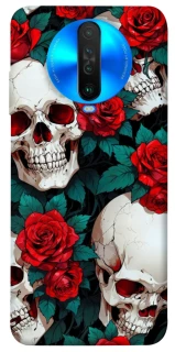 Чохол на Xiaomi Poco X2 skull and rose фото 1 з 1