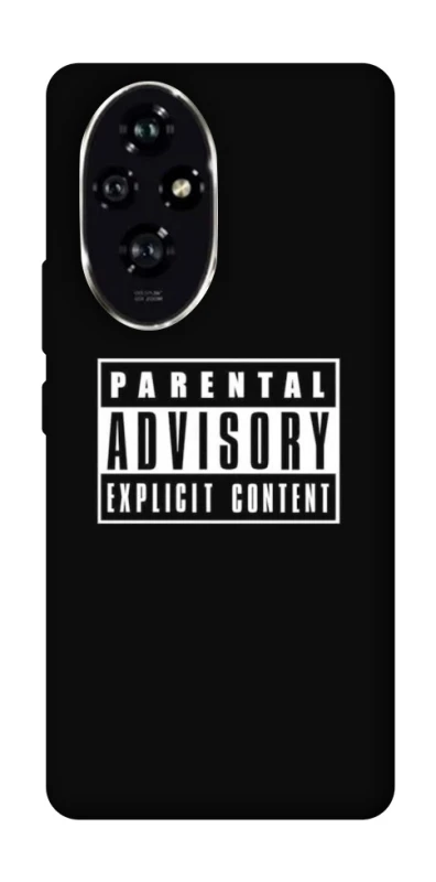 Чохол на Honor 200 Parental Advisory Label фото 1 з 1
