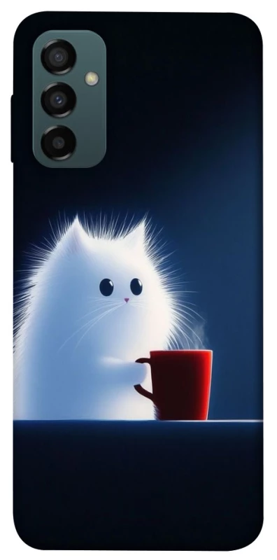 Чохол на Samsung Galaxy M14 5G Чохол кіт з кавою фото 1 з 1