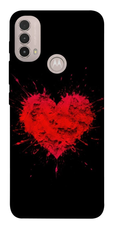 Чохол на Motorola Moto E40 Splash heart фото 1 з 1