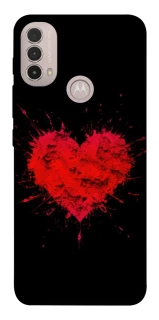 Чохол на Motorola Moto E40 Splash heart фото 1 з 1